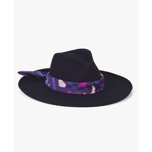Lack Of Color Melodic Hat Fedora Wool Felt Classic Retro Boho Black Medium NWT